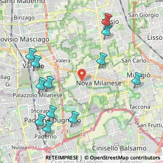 Mappa Via Don Giovanni Minzoni, 20834 Nova Milanese MB, Italia (2.60833)