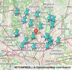 Mappa Viale della Repubblica, 20053 Muggiò MB, Italia (7.2255)