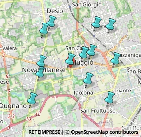 Mappa Viale della Repubblica, 20053 Muggiò MB, Italia (1.93385)