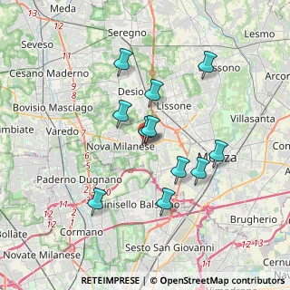Mappa Viale della Repubblica, 20053 Muggiò MB, Italia (3.12545)