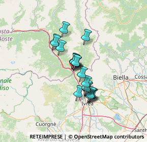 Mappa Via Nazionale per Carema, 11026 Pont-saint-martin AO, Italia (9.3085)