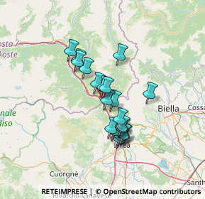 Mappa Via Nazionale per Carema, 11026 Pont-saint-martin AO, Italia (10.2335)