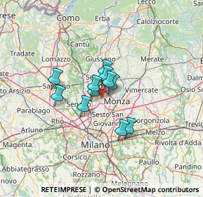 Mappa Via Amatore Sciesa, 20835 Muggiò MB, Italia (7.85909)