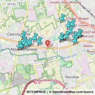 Mappa Via Amatore Sciesa, 20835 Muggiò MB, Italia (1.056)
