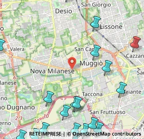 Mappa Via Amatore Sciesa, 20835 Muggiò MB, Italia (3.3475)