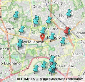Mappa Via Amatore Sciesa, 20835 Muggiò MB, Italia (2.257)