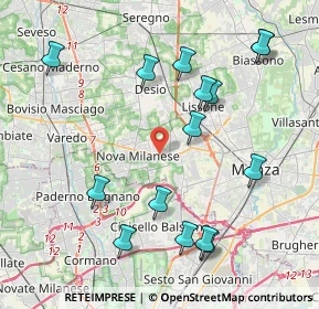 Mappa Via Amatore Sciesa, 20835 Muggiò MB, Italia (4.488)