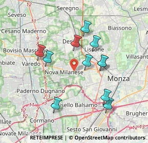 Mappa Via Amatore Sciesa, 20835 Muggiò MB, Italia (3.39091)