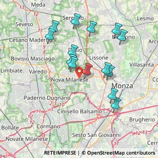 Mappa Via Amatore Sciesa, 20835 Muggiò MB, Italia (3.78286)