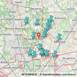 Mappa Via Amatore Sciesa, 20835 Muggiò MB, Italia (3.39882)