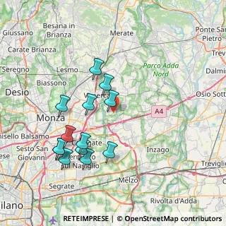 Mappa Cascina Magana, 20875 Burago di Molgora MB, Italia (7.66077)