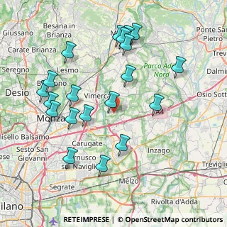 Mappa Cascina Magana, 20875 Burago di Molgora MB, Italia (8.437)