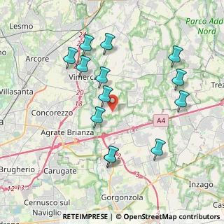 Mappa Cascina Magana, 20875 Burago di Molgora MB, Italia (3.96077)