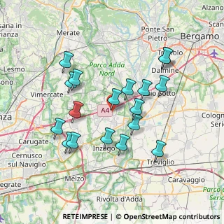 Mappa Via Giuseppe Mazzini, 20056 Grezzago MI, Italia (6.94333)