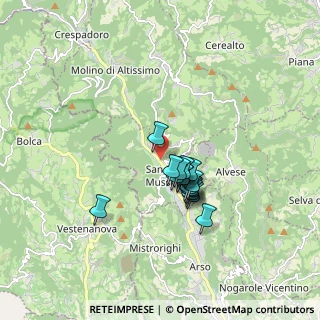 Mappa Via San Pietro Vecchio, 36070 San Pietro Mussolino VI, Italia (1.2375)