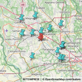 Mappa Via Palermo, 20025 Legnano MI, Italia (8.006)