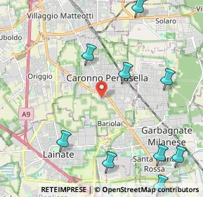 Mappa SP 233, 21042 Caronno Pertusella VA (3.23)