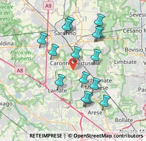 Mappa SP 233, 21042 Caronno Pertusella VA (3.452)