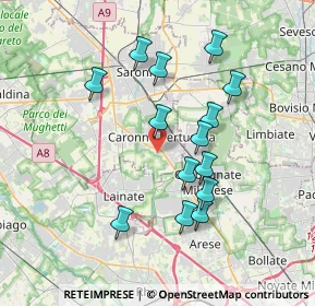 Mappa SP 233, 21042 Caronno Pertusella VA (3.38786)