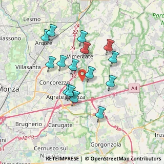 Mappa Viale dell'industria, 20875 Vimercate MB, Italia (3.19133)