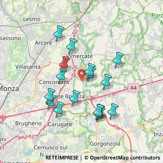 Mappa Viale dell'industria, 20875 Vimercate MB, Italia (3.44063)