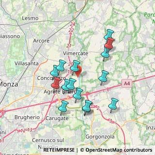 Mappa Viale dell'industria, 20875 Vimercate MB, Italia (3.322)