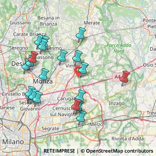 Mappa Viale dell'industria, 20875 Vimercate MB, Italia (8.918)