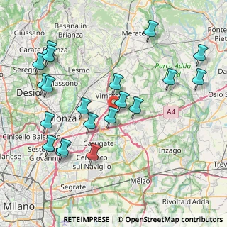 Mappa Viale dell'industria, 20875 Vimercate MB, Italia (9.0205)