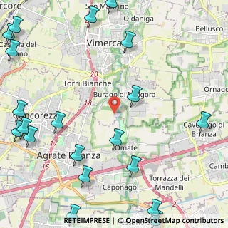 Mappa Viale dell'industria, 20875 Vimercate MB, Italia (3.3655)