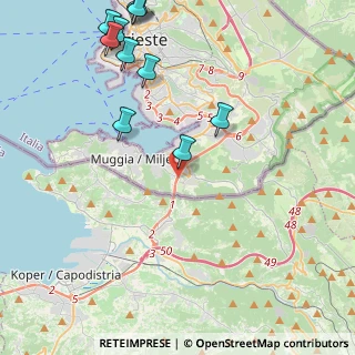 Mappa SP Farnei, 34015 Muggia TS, Italia (5.5)
