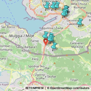 Mappa SP Farnei, 34015 Muggia TS, Italia (2.31429)