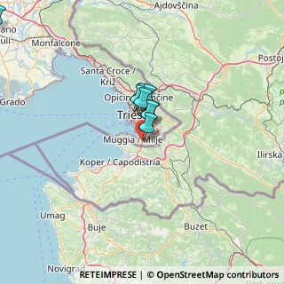 Mappa SP Farnei, 34015 Muggia TS, Italia (33.49769)