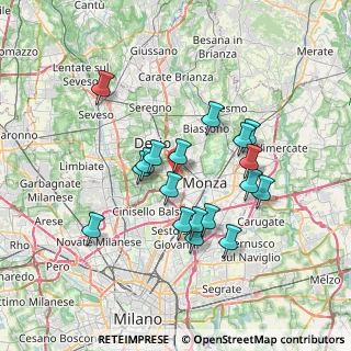 Mappa Via Alserio, 20900 Monza MB, Italia (6.25778)