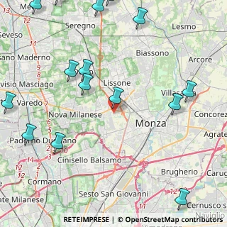 Mappa Via Alserio, 20900 Monza MB, Italia (6.05133)