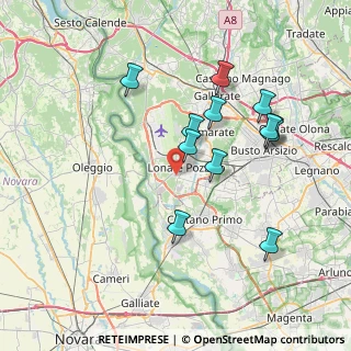 Mappa Via Europa, 21015 Lonate Pozzolo VA, Italia (7.2275)