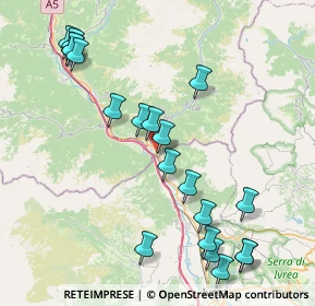 Mappa Via - Rue Schigliatta, 11026 Pont-Saint-Martin AO, Italia (9.1925)