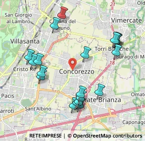 Mappa 20049 Concorezzo MB, Italia (2.129)