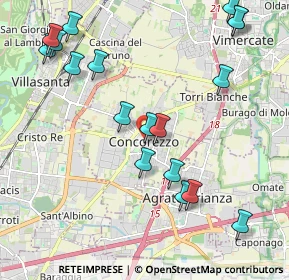 Mappa Via Santa Marta, 20863 Concorezzo MB, Italia (2.39111)