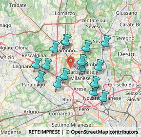 Mappa Viale V Giornate, 21042 Caronno Pertusella VA, Italia (5.89063)