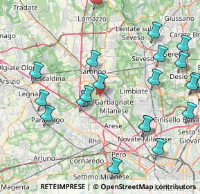 Mappa Viale V Giornate, 21042 Caronno Pertusella VA, Italia (9.8145)