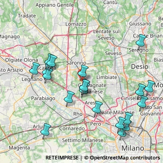 Mappa Viale V Giornate, 21042 Caronno Pertusella VA, Italia (9.4405)