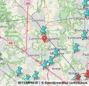 Mappa Viale V Giornate, 21042 Caronno Pertusella VA, Italia (6.98706)