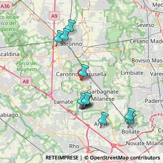 Mappa Viale V Giornate, 21042 Caronno Pertusella VA, Italia (3.96417)