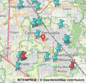 Mappa Viale V Giornate, 21042 Caronno Pertusella VA, Italia (2.3815)