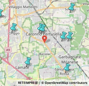 Mappa Viale V Giornate, 21042 Caronno Pertusella VA, Italia (3.10643)