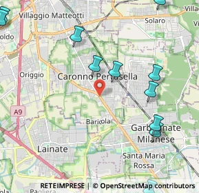 Mappa Viale V Giornate, 21042 Caronno Pertusella VA, Italia (3.12357)