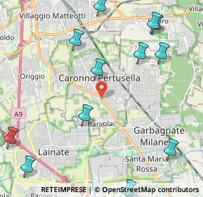 Mappa Viale V Giornate, 21042 Caronno Pertusella VA, Italia (2.795)