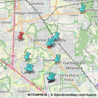 Mappa Viale V Giornate, 21042 Caronno Pertusella VA, Italia (2.30857)