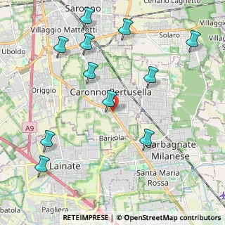 Mappa Viale Cinque Giornate, 21042 Caronno Pertusella VA, Italia (2.45909)