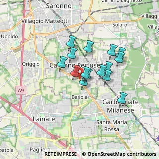 Mappa Viale V Giornate, 21042 Caronno Pertusella VA, Italia (1.296)